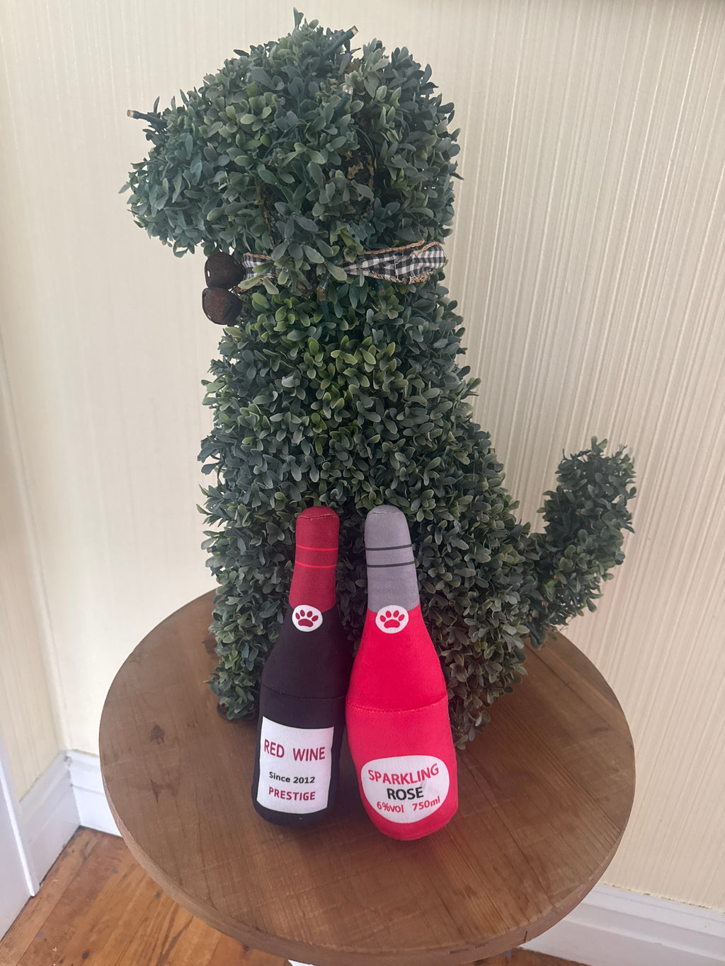 Sparkling Rose and Red wine chew toys