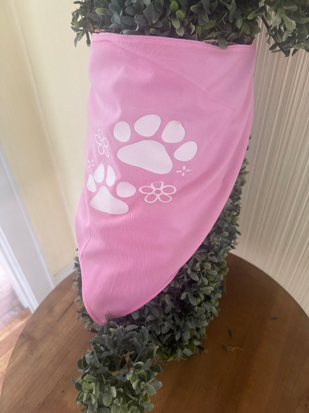 Pink dog bandana