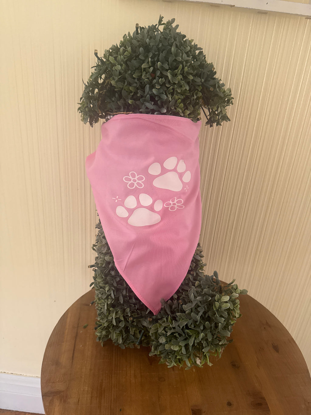 Pink dog bandana